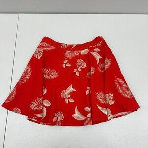 L'ATISTE Red A-Line Skater Skirt Casual